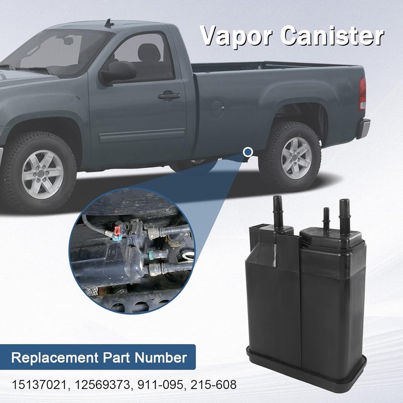 RALZAOTO Vapor Canister Compatible with Chevrolet Silverado 1500 Chevy Express GMC Savana 3500 4500 Sierra 1500 Workhorse W42 W62 2004-2019 Evap Charcoal Canister Replaces# 12569373, 15137021, 911-095 - Image 2
